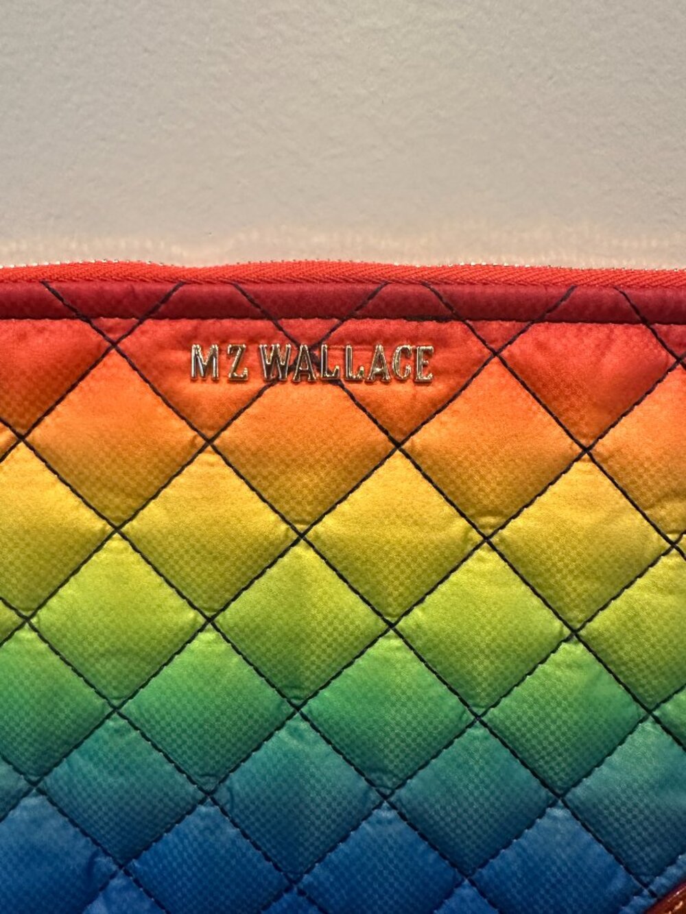 MZ WALLACE AVERY W/ CORNERS POUCH – LIMITED EDITION RAINBOW PRINT | XS | NWT - Picture 2 of 10